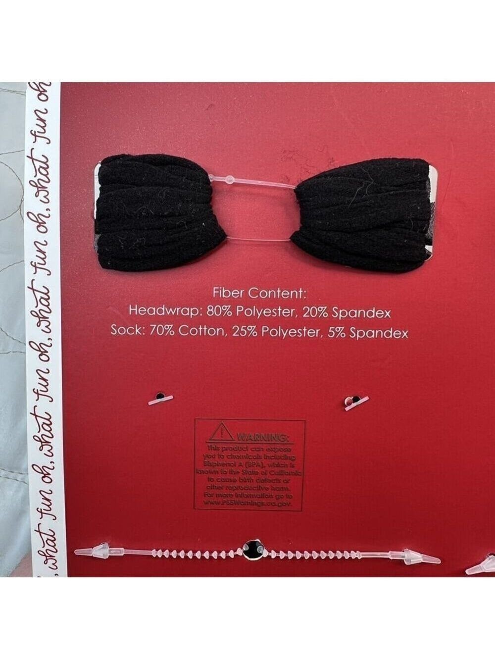 Baby Holiday Socks & Headwraps Girls Gift Set Size 0/6m Christmas Soft Headbands - Picture 7 of 8